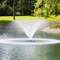 Pond Fountain RHP 2618 / Sugar Creek 1/3 HP floating pond fountains by The  Fountain Guys.