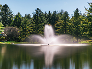 Pond Fountain RHP 2618 / Sugar Creek 1/3 HP floating pond fountains by The  Fountain Guys.